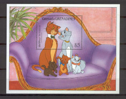 Disney Grenada Gr 1988 The Aristocats MS MNH - Disney