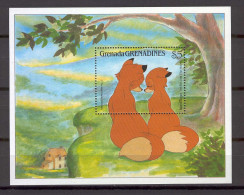 Disney Grenada Gr 1988 The Fox And The Hound MS MNH - Disney