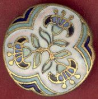 ** BROCHE  FLEURS  EMAILLEES ** - Spille