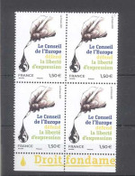 TIMBRE DE SERVICE - Conseil De L' Europe - Bloc De 4 Timbres  -Yvert 181 - Neuf Sans Trace De Charnière - Bord De Feuill - Nuevos