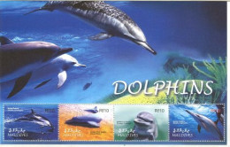 Maldives MNH Minisheet - Delfines