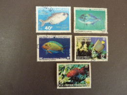 POLYNESIE FRANCAISE, Années 1980-90, YT N° 149-162-192-193-352 Oblitérés, Poissons De Polynésie - Usados