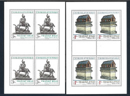 Ceskoslovensko 1982 Art Tresaures Sheet Y.T  2497/2498 ** - Unused Stamps