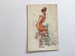 Carte Postale Ancienne Femme Vintage - 1900-1949