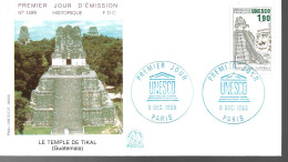 FRANCE 1986 - YT TS.91 - UNESCO 1986 - Le Temple De Tikal - Guatemala - 06.12.1986 - 1980-1989