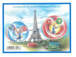 BLOC FEUILLET - Championnats Du Monde D' Haltérophilie  - Paris 2011       (F 4598) - Nuevos