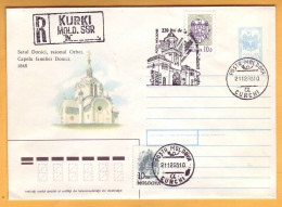1993. Moldova Moldavie Moldau 220 Years Old Monastery Curchi Special Cancellations Cover. - Christendom