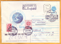 1993 Moldova Moldavie Moldau Postcard The Second Conference Of The Union Of Philatelists. Special Postal Cancellation - Moldavië