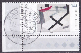 BRD 2003 Mi. Nr. 2308 Eckrand Vollstempel O/used (BRD1-2) - Gebruikt