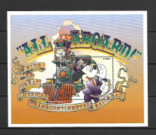 Disney Guyana 1996 Ride The Great American Transcontinental Railroad MS MNH - Disney