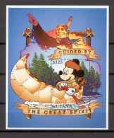 Disney Guyana 1996 The Great Spirit MS MNH - Disney