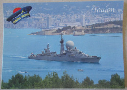 CPM CARTE POSTALE  FRÉGATE LANCE MISSILES SUFFREN - ESCADRE DE LA MÉDITERRANÉE - Oorlog