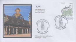 Enveloppe   FDC  1er   Jour     FRANCE    Chateau   Des   Ducs   De   Bourbon    MONTLUCON    2020 - 2020-…