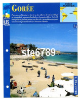 ILE GOREE  1/3 Série Iles Océan Atlantique Géographie Découverte Fiche Dépliante - Géographie