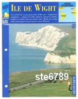 ILE DE WIGHT  1/3 Série Iles Océan Atlantique Géographie  Découverte Fiche Dépliante - Géographie