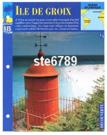 ILE DE GROIX 56 Morbihan  1/4 Série Iles Océan Atlantique Géographie  Découverte Fiche Dépliante - Géographie