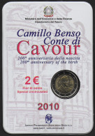 2010 Italia € 2,00 Cavour FDC - Italia