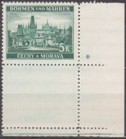 062/ Pof. 38; Corner Stamp With Coupon, Plate Mark * - Neufs