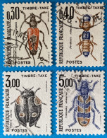 France 1983 : Insectes, Coléoptères N° 109 à 112 Oblitéré - 1960-.... Oblitérés