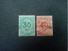 ALLEMAGNE. Timbres " Chemin De Fer Impérial ". PREUSZ HESS 30 Et 40 Pf. Oblitérés. - Usati