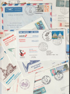 25 Covers With Airlines As A Theme, Either Stamps Or Postmarks. Postal Weight 0,179 Kg. Please Read Sales - Airplanes