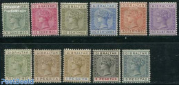 Gibraltar 1889 Definitives, Queen Victoria 11v, Unused (hinged) - Gibraltar