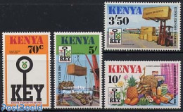 Kenia 1984 Export 4v, Mint NH, Nature - Various - Fruit - Export & Trade - Obst & Früchte