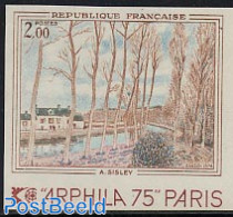 France 1974 Sisley 1v Imperforated, Mint NH, Nature - Trees & Forests - Art - Modern Art (1850-present) - Neufs