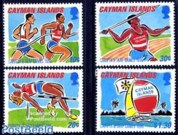 Cayman Islands 1995 Caribean Games 4v, Mint NH, Sport - Athletics - Sailing - Sport (other And Mixed) - Leichtathletik