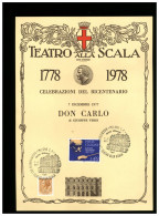 ITALIA - MILANO - TEATRO ALLA SCALA - Stagione 1978 Del BICENTENARIO - OPERA - DON CARLO - Teatro