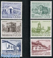 Moldova 2006 Definitives, Architecture 6v, Mint NH, Religion - Churches, Temples, Mosques, Synagogues - Post - Art - A.. - Chiese E Cattedrali