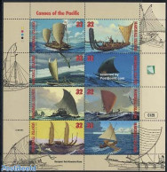 Marshall Islands 1998 Canoes 8v M/s, Mint NH, Sport - Transport - Kayaks & Rowing - Ships And Boats - Aviron