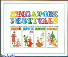 Singapore 1971 Singapore Festival S/s, Mint NH, Religion - Various - Christmas - Folklore - Noël