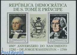 Sao Tome/Principe 1982 George Washington S/s, Mint NH, History - Politicians - São Tomé Und Príncipe