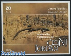 Jordan 2006 Deser Reptiles S/s, Mint NH, Nature - Animals (others & Mixed) - Reptiles - Jordan