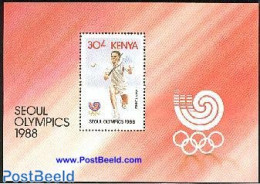 Kenia 1988 Olympic Games S/s, Mint NH, Sport - Olympic Games - Tennis - Tennis