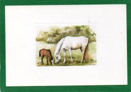 AQUARELLE "PATURAGE  CHEVAL POULIN AQUARELLE De MARIE JO KIRTZ  AQUARUPELLA    N°M 4513 - Malerei & Gemälde