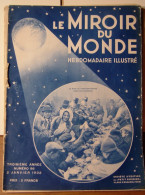 Le MIROIR DU MONDE N°96 2 Janvier 1932  Les CLOCHARDS à Montmartre - 1900 - 1949