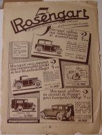 Publicité Image 27X37 ROSENGART 5 Automobile Voiture Année 1931 - Publicidad