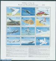 Palau 1996 Special Planes 12v M/s, Mint NH, Transport - Automobiles - Aircraft & Aviation - Automobili