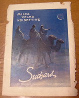 Publicité Image 27X37  SUCHARD Chocolats Milka Velma Chocolat Noisettine Année 1931 - Publicités
