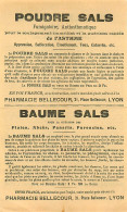 Publicité SALS Pilules Poudre Baume  Format  10X17 Cms - Advertising