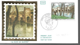 FRANCE 1977 - YT 1923 - COROT - Le Pont De Mantes - 12.02.1977 - 1970-1979