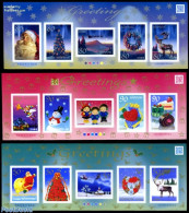 Japan 2010 Winter Greetings 15v S-a (3 M/s), J.issue Finland, Mint NH, Nature - Religion - Various - Animals (others &.. - Nuevos