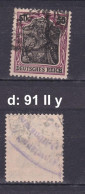 DR 91 II Y, BPP - Geprüft, Gestempelt; #E638d - Used Stamps