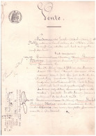 VENTE  Suite D'un Divorce Auberives  Vienne Saint Alban Du Rhone Charrin Vallet Silan Moine  Octobre 1898 4 Pages - Manuscripts