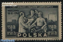 Poland 1945 Labour Congress 1v, Mint NH - Ungebraucht