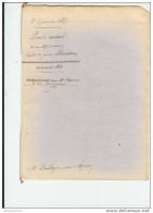 Document Calligraphie Du 5 Septembre 1841 Le Document Comporte 4 Pages Manuscrites - Manuscripts