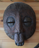 Masque Africain Cote D'Ivoire Collecte Yamoussoukro Ethnie Senoufo - Afrikaanse Kunst