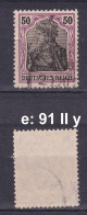 DR 91 II Y, BPP - Geprüft, Gestempelt; #E638e - Used Stamps